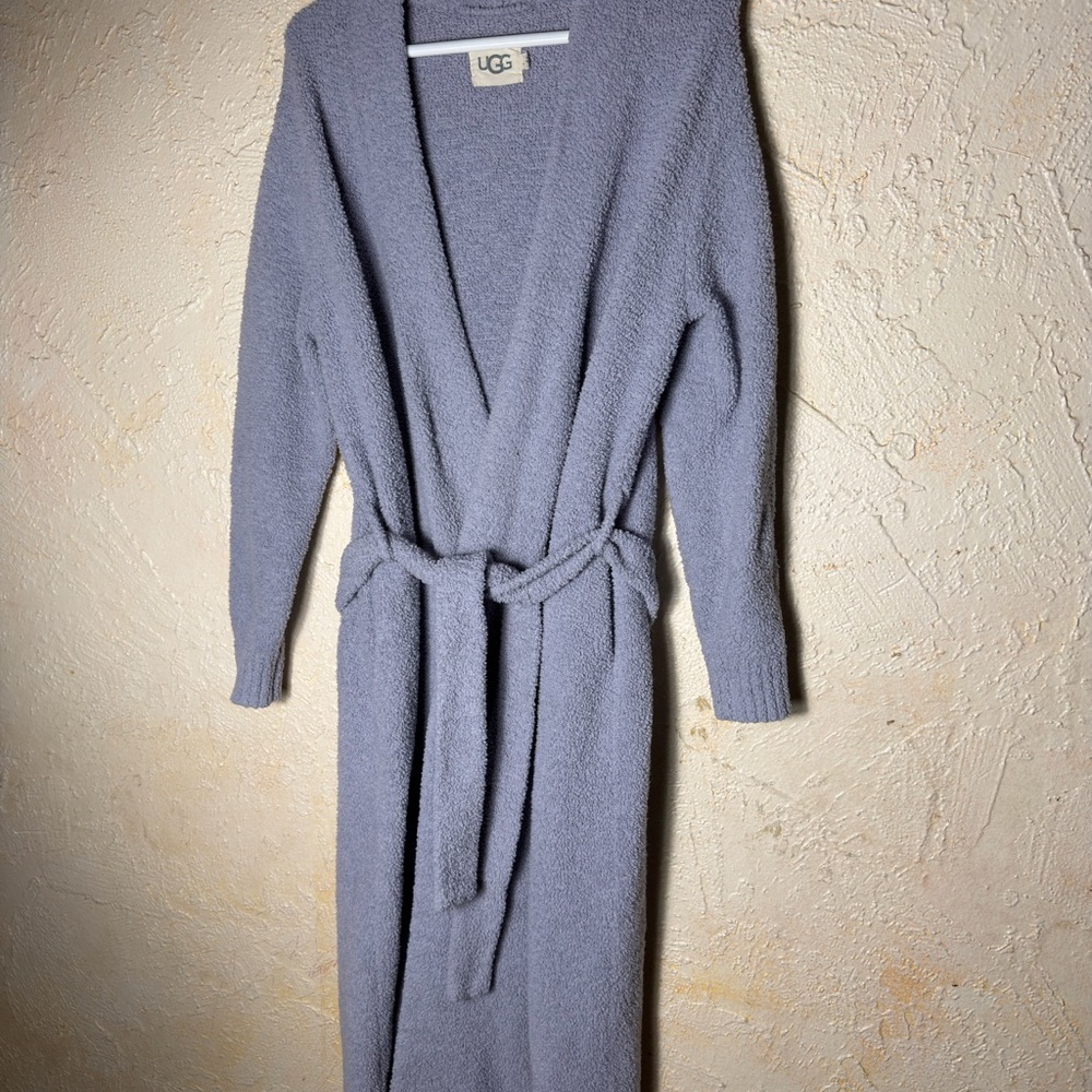 UGG Heathered Gray Fleece Robe
